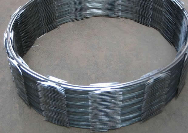 CBT 65 razor wire packed in compacted coils