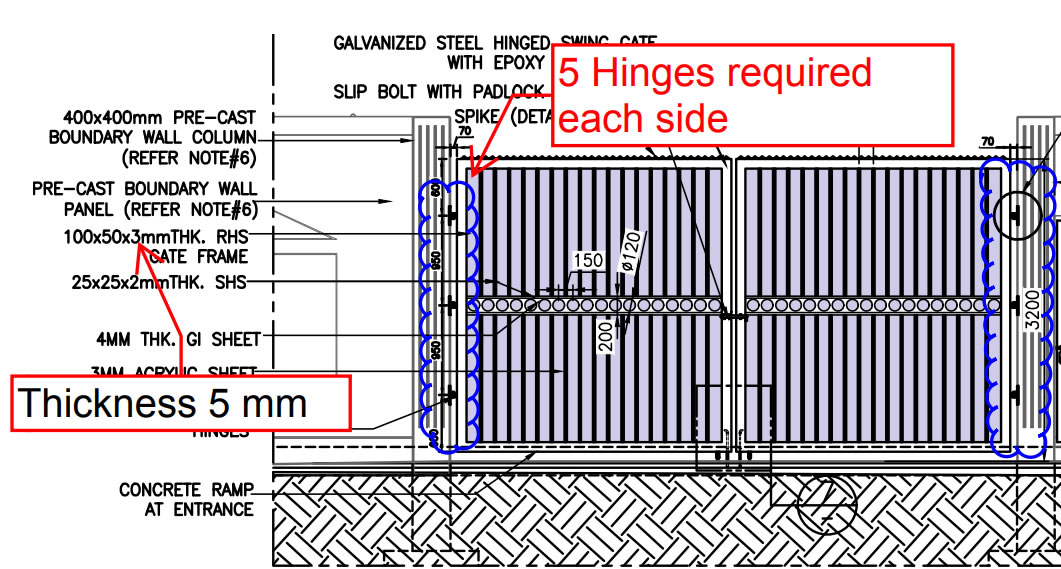 Boundary Fencing Security Gate